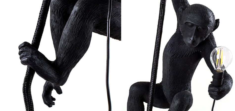 Подвесной светильник SELETTI MONKEY LAMP CEILING VERSION Black Подвесной светильник SELETTI MONKEY LAMP CEILING VERSION Black - Loft-Concept в Волгограде