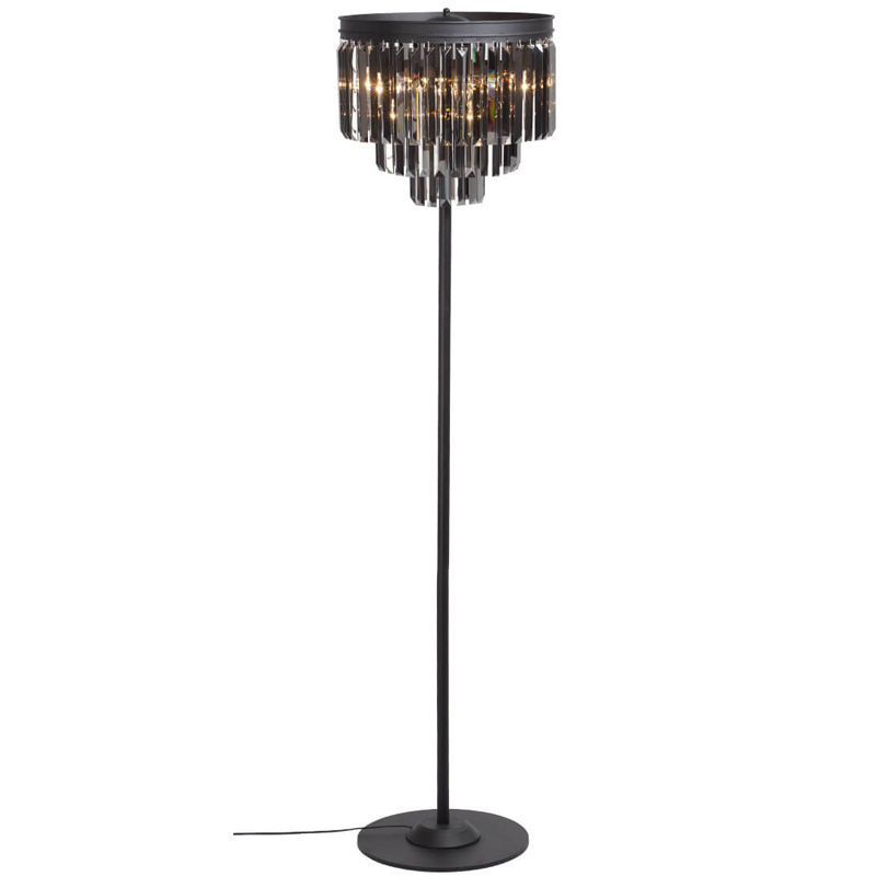 Торшер RH Odeon Smok GLASS Floor Lamp Стекло Смок Черный Торшер RH Odeon Smok GLASS Floor Lamp Стекло Смок Черный в Волгограде | Loft Concept