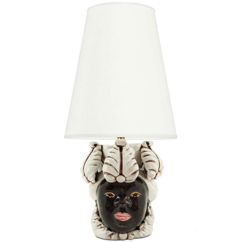 Настольная лампа Table Lamp Moro Lady Small New Dark Brown White Бежевый Коричневый Настольная лампа Table Lamp Moro Lady Small New Dark Brown White Бежевый Коричневый в Волгограде | Loft Concept
