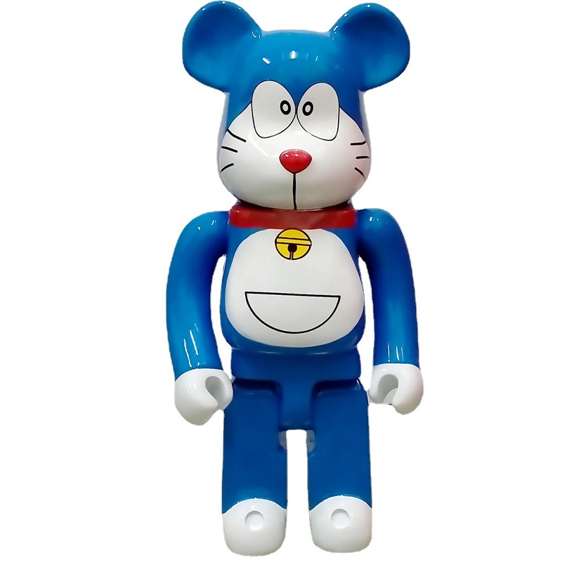 Статуэтка Bearbrick Doraemon Happy Синий Белый Красный Статуэтка Bearbrick Doraemon Happy Синий Белый Красный в Волгограде | Loft Concept
