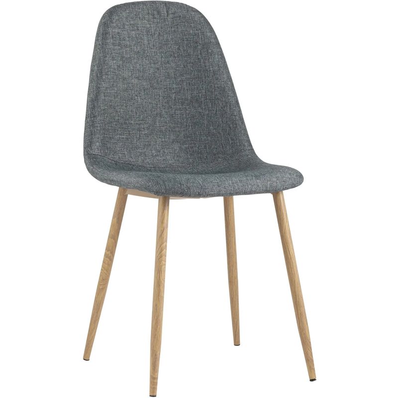 Стул Archie Chair Серая Рогожка Деревянные ножки Серый Древесина Стул Archie Chair Серая Рогожка Деревянные ножки Серый Древесина в Волгограде | Loft Concept
