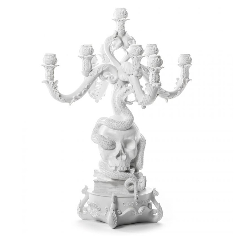 Подсвечник Seletti Giant Burlesque Skull White Белый Подсвечник Seletti Giant Burlesque Skull White Белый в Волгограде | Loft Concept