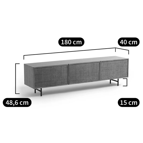 ТВ-тумба с декором из ротанга Pansy Rattan TV Stand ТВ-тумба с декором из ротанга Pansy Rattan TV Stand в Волгограде
