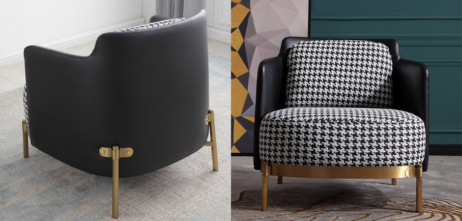 Кресло Pied de poule Gray Armchair Кресло Pied de poule Gray Armchair - Loft-Concept в Волгограде