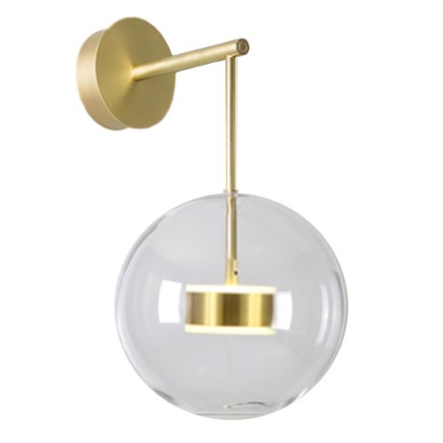 Бра BUBBLE Mono Wall Lamp Латунь Прозрачный (Transparent) Бра BUBBLE Mono Wall Lamp Латунь Прозрачный (Transparent) в Волгограде | Loft Concept