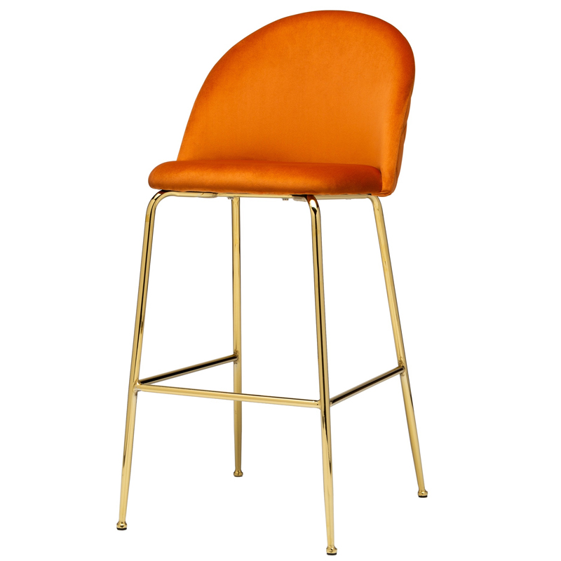 Барный стул Vendramin Bar Stool terracotta Терракотовый Глянцевое золото в Волгограде | Loft Concept 