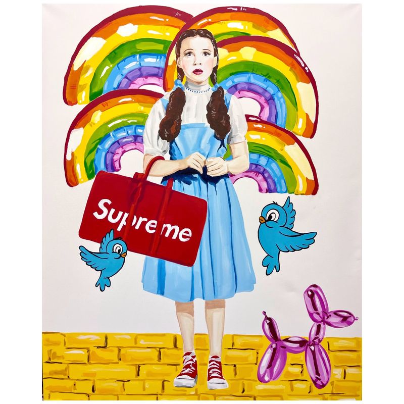 Картина Dorothy with Supreme Bag and Blue Birds Мульти Картина Dorothy with Supreme Bag and Blue Birds Мульти в Волгограде | Loft Concept