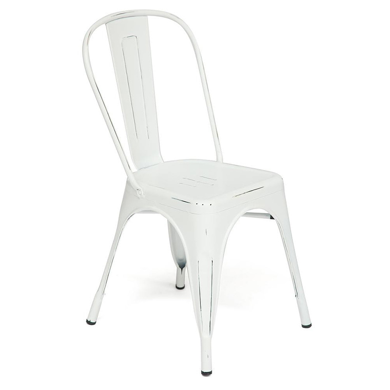 Стул Tolix butter white metal chair Молочный Стул Tolix butter white metal chair Молочный в Волгограде | Loft Concept