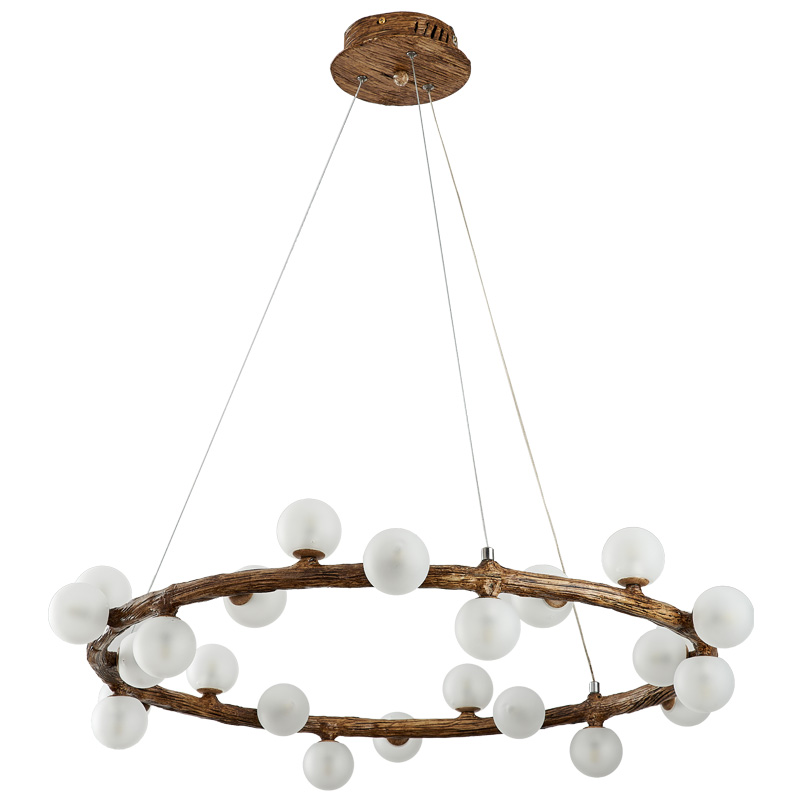 Люстра Circular Branch Chandelier Коричневый Белый в Волгограде | Loft Concept 