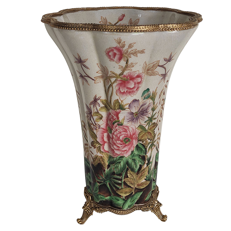 Ваза Flower Garden Vase Бронза Мульти Белый Ваза Flower Garden Vase Бронза Мульти Белый в Волгограде | Loft Concept