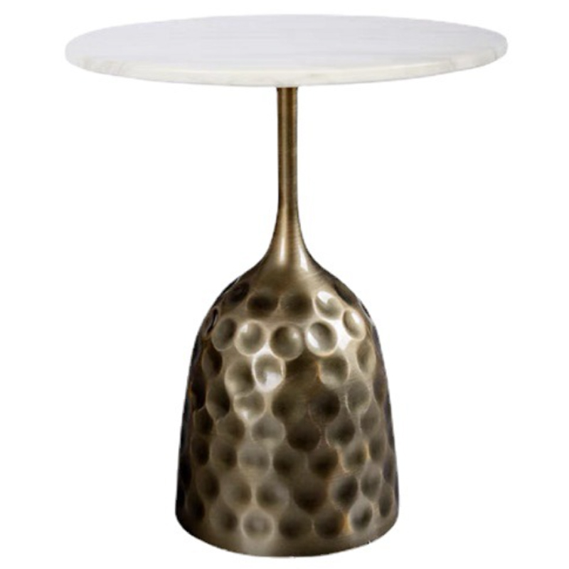 Приставной стол Cluster Surface Bronze White Stone Side Table Античная Бронза Белый Приставной стол Cluster Surface Bronze White Stone Side Table Античная Бронза Белый в Волгограде | Loft Concept