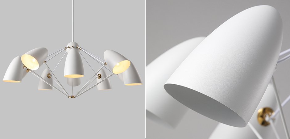 Люстра JLYLITE 10-Light Sputnik Chandelier White Люстра JLYLITE 10-Light Sputnik Chandelier White - Loft-Concept в Волгограде