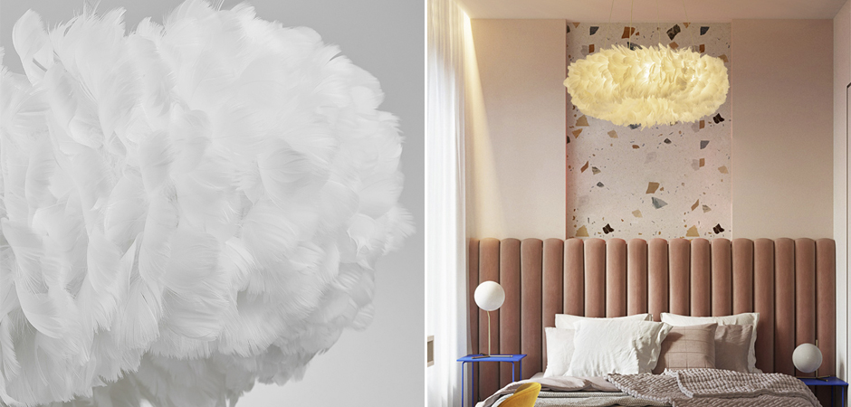 Люстра Кольцо из перьев Plumage White Люстра Кольцо из перьев Plumage White - Loft-Concept в Волгограде