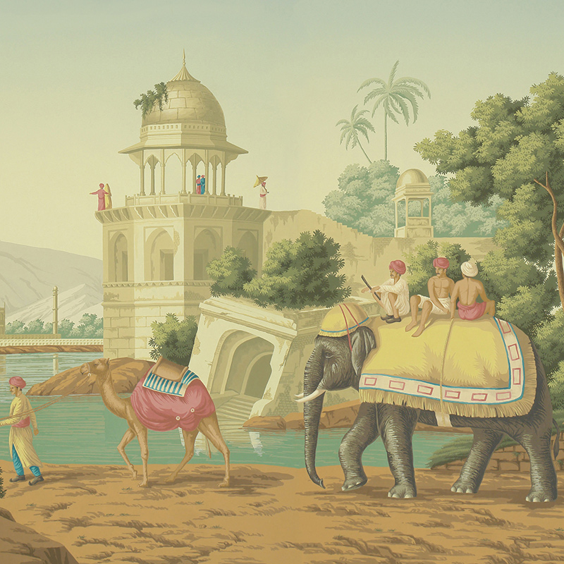 Обои ручная роспись Early Views of India Verdoyant on scenic paper Обои ручная роспись Early Views of India Verdoyant on scenic paper в Волгограде | Loft Concept