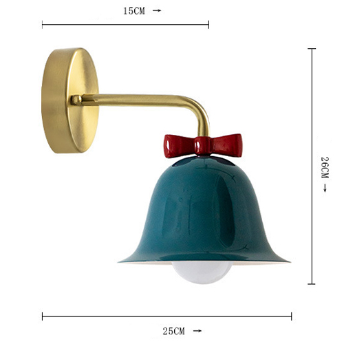 Бра Колокольчик Bell with Bow Deep Blue Wall Lamp Темно-синий Бра Колокольчик Bell with Bow Deep Blue Wall Lamp Темно-синий в Волгограде