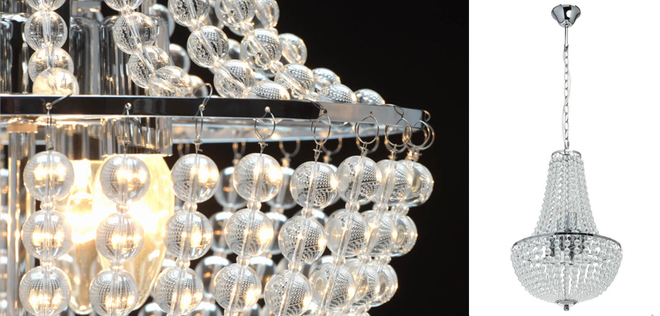 Люстра Virginia Clear Beads Chandelier chrome Люстра Virginia Clear Beads Chandelier chrome - Loft-Concept в Волгограде