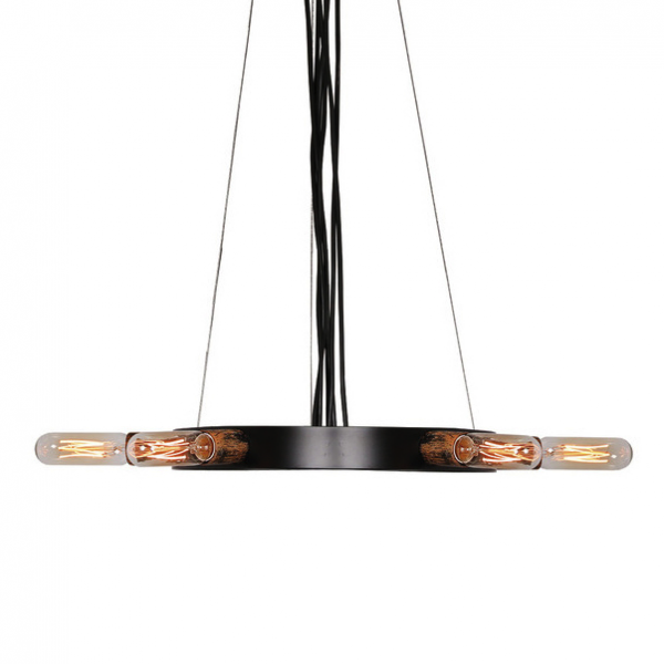 Люстра Loft Star Pendant 6 Ring Черный Люстра Loft Star Pendant 6 Ring Черный в Волгограде | Loft Concept