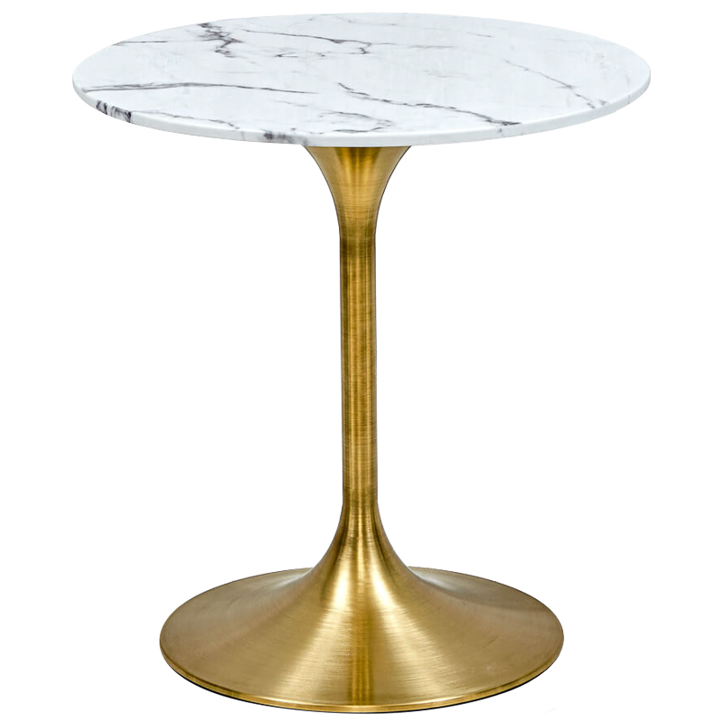 Обеденный стол Severino Dinner Table Глянцевое золото Белый Обеденный стол Severino Dinner Table Глянцевое золото Белый в Волгограде | Loft Concept