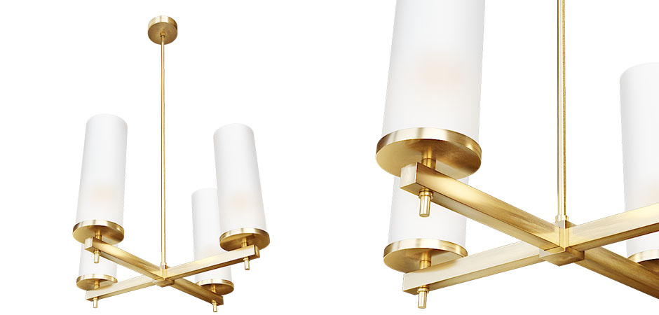 Люстра Дизайнерская Candle Holder 4 лампы Люстра Дизайнерская Candle Holder 4 лампы - Loft-Concept в Волгограде