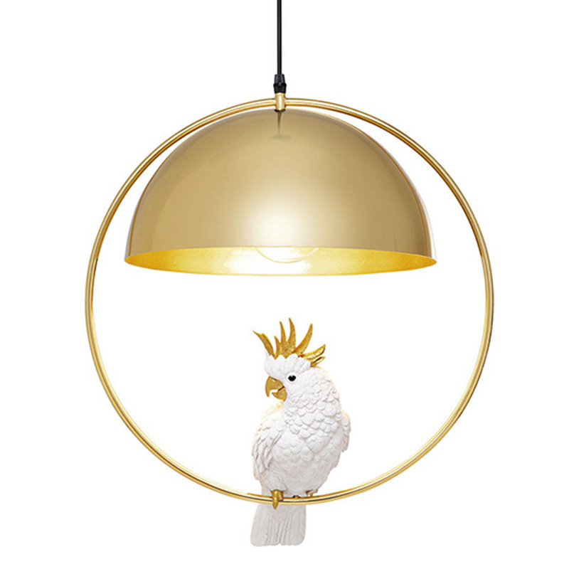 Подвесной Светильник Golden Circle Cockatoo Золотой Белый в Волгограде | Loft Concept 