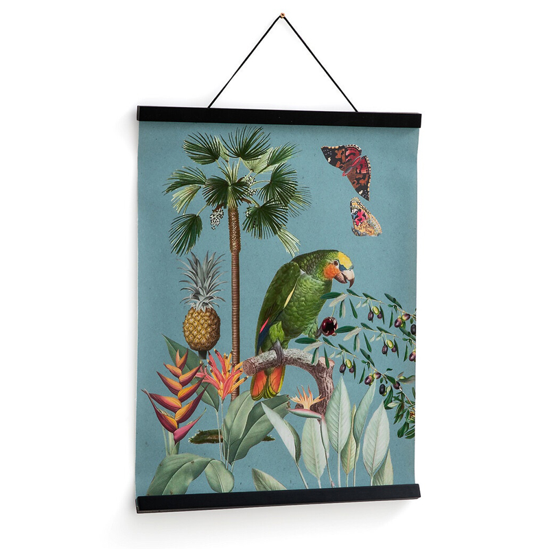 Постер Poster of Plants & Birds попугай Мульти Постер Poster of Plants & Birds попугай Мульти в Волгограде | Loft Concept