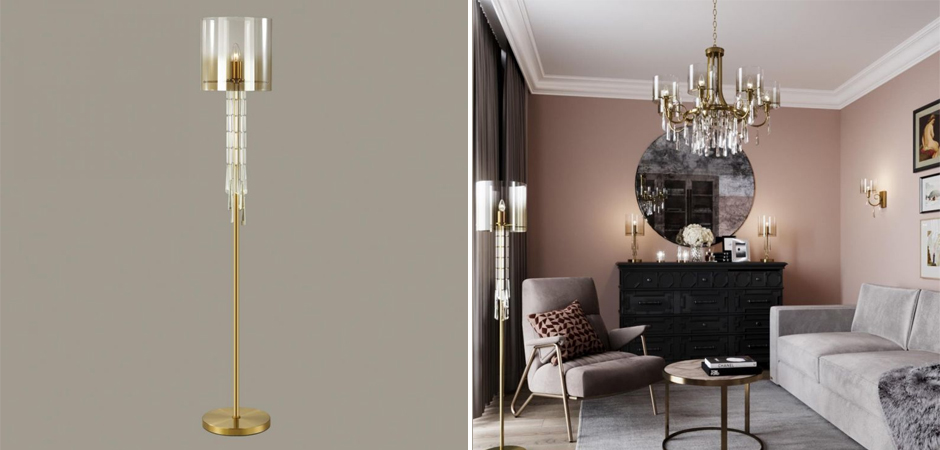 Торшер Glass World Bronze Торшер Glass World Bronze - Loft-Concept в Волгограде