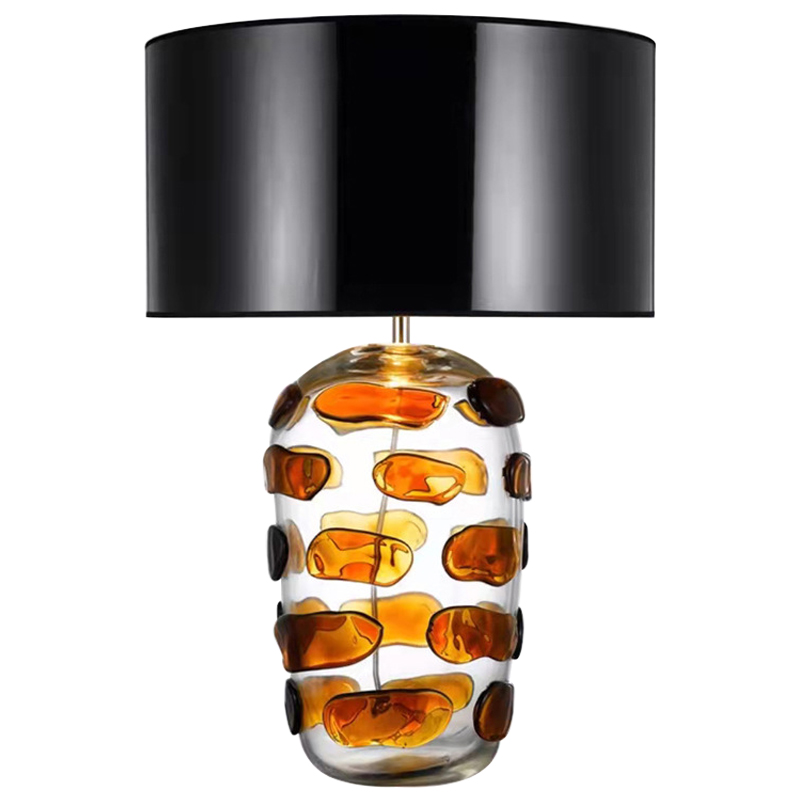 Настольная лампа Amber Spots Table Lamp Янтарный Прозрачное Стекло Черный Настольная лампа Amber Spots Table Lamp Янтарный Прозрачное Стекло Черный в Волгограде | Loft Concept