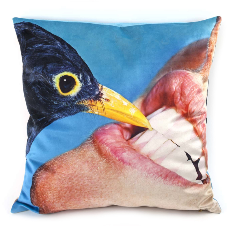 Подушка Seletti Cushion Crow Design Toiletpaper Голубой Подушка Seletti Cushion Crow Design Toiletpaper Голубой в Волгограде | Loft Concept