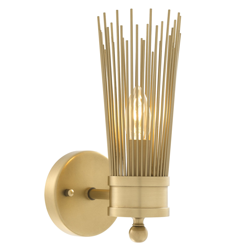 Бра Eichholtz Wall Lamp Romeo Single Латунь Античная полированная Бра Eichholtz Wall Lamp Romeo Single Латунь Античная полированная в Волгограде | Loft Concept