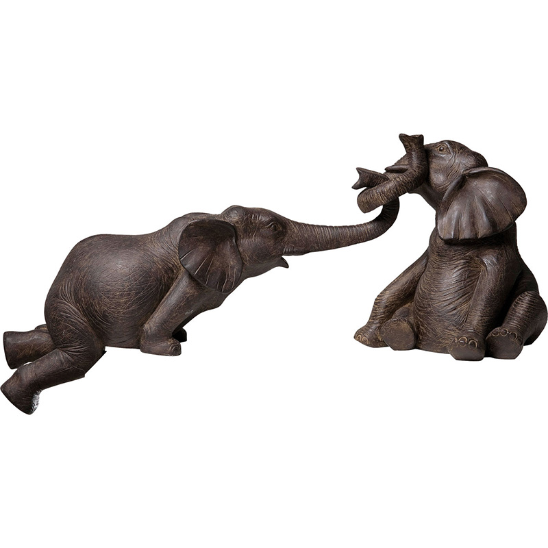 Статуэтка Two Elephants Коричневый Статуэтка Two Elephants Коричневый в Волгограде | Loft Concept
