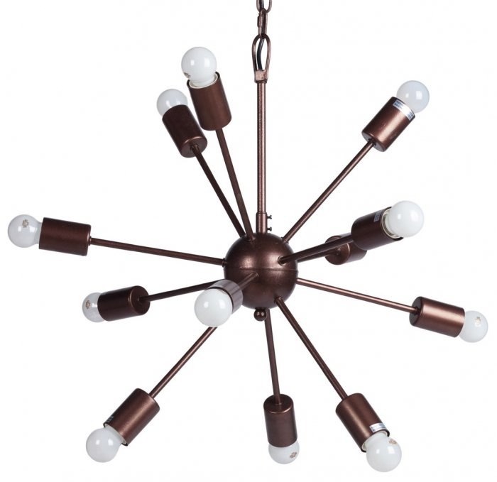 Люстра Loft Industrial Sputnik Chandelier 60 12 Коричневый Люстра Loft Industrial Sputnik Chandelier 60 12 Коричневый в Волгограде | Loft Concept