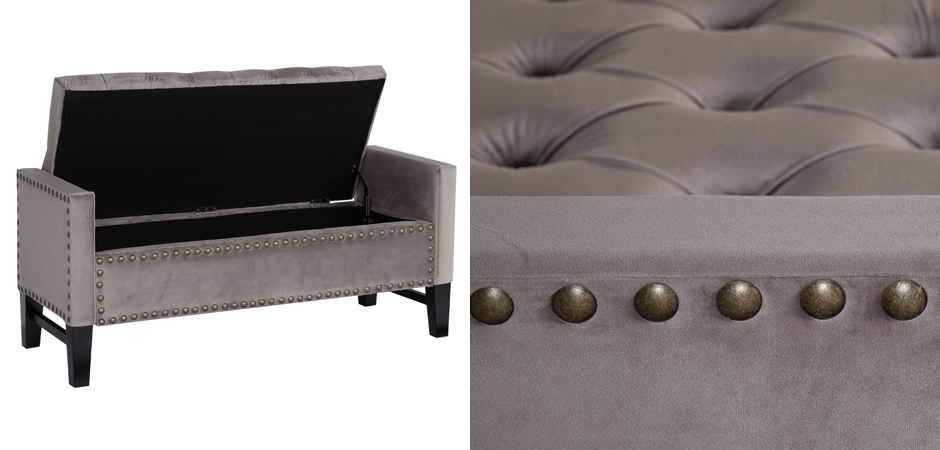 Банкетка с ящиком Helen Bench Seat Банкетка с ящиком Helen Bench Seat - Loft-Concept в Волгограде