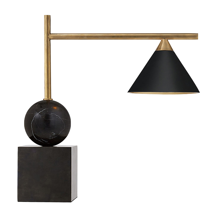 Настольная лампа CLEO DESK LAMP Black Черный Латунь Настольная лампа CLEO DESK LAMP Black Черный Латунь в Волгограде | Loft Concept