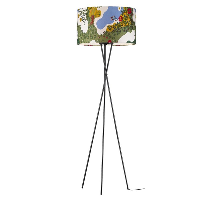 Торшер Colored Lampshade Floor Lamp Мульти Черный Торшер Colored Lampshade Floor Lamp Мульти Черный в Волгограде | Loft Concept