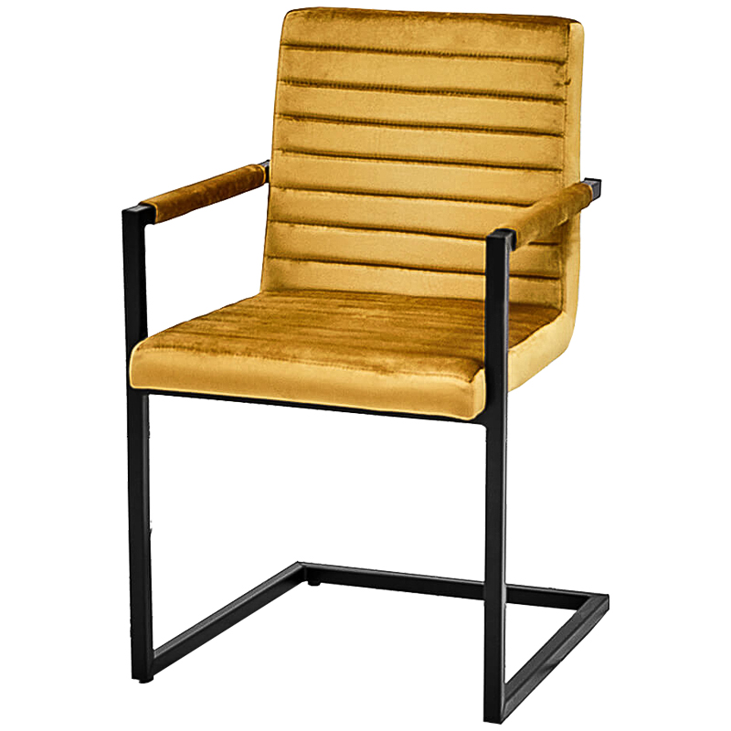 Стул с подлокотниками Dalak Stool yellow Черный Желтый Стул с подлокотниками Dalak Stool yellow Черный Желтый в Волгограде | Loft Concept
