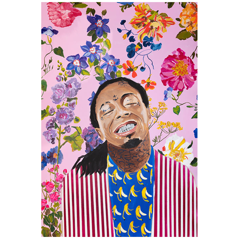 Картина Lil Wayne with Floral Background Мульти Картина Lil Wayne with Floral Background Мульти в Волгограде | Loft Concept