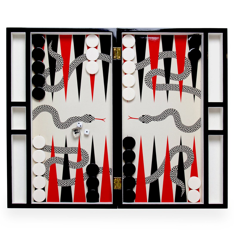 Нарды EDEN BACKGAMMON SET Jonathan Adler Красный Черный ivory ( слоновая кость ) Нарды EDEN BACKGAMMON SET Jonathan Adler Красный Черный ivory ( слоновая кость ) в Волгограде | Loft Concept
