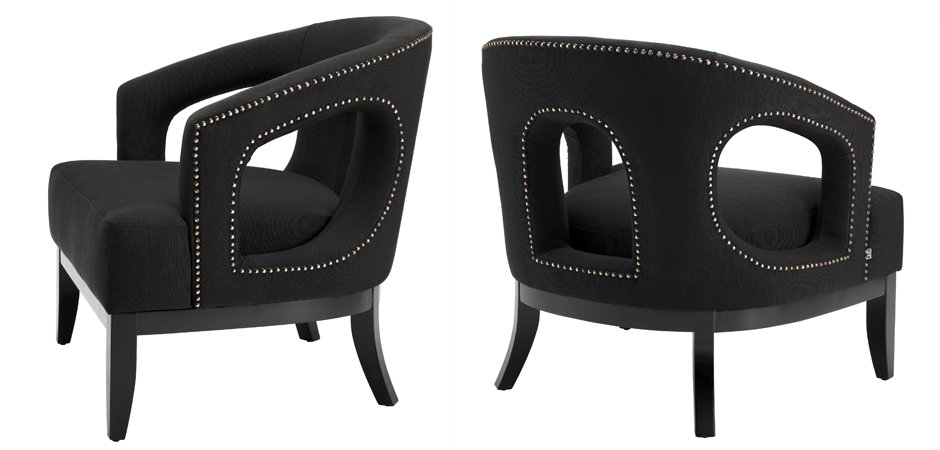 Кресло Eichholtz Chair Adam Black Кресло Eichholtz Chair Adam Black - Loft-Concept в Волгограде