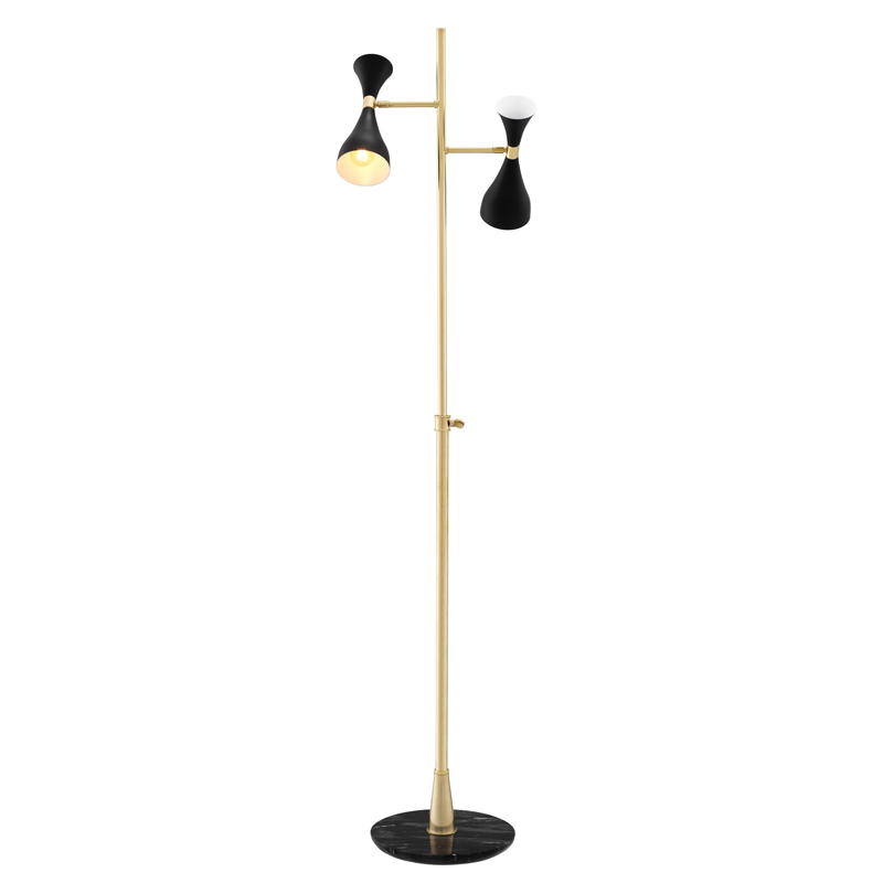Торшер Eichholtz Floor Lamp Cordero Латунь Черный Мрамор Nero Черный Торшер Eichholtz Floor Lamp Cordero Латунь Черный Мрамор Nero Черный в Волгограде | Loft Concept