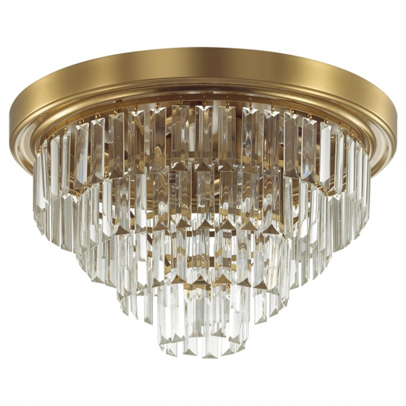 Хрустальная потолочная люстра Crystal Fountain Maxi Латунь Латунь Хрустальная потолочная люстра Crystal Fountain Maxi Латунь Латунь в Волгограде | Loft Concept