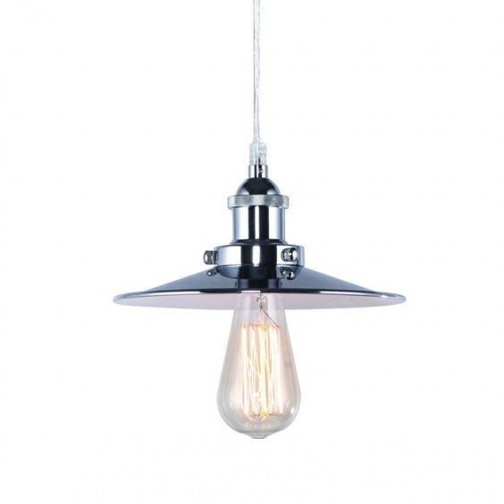 Подвесной светильник 20TH C. Factory Filament Metal Single Pendant Хром Подвесной светильник 20TH C. Factory Filament Metal Single Pendant Хром в Волгограде | Loft Concept