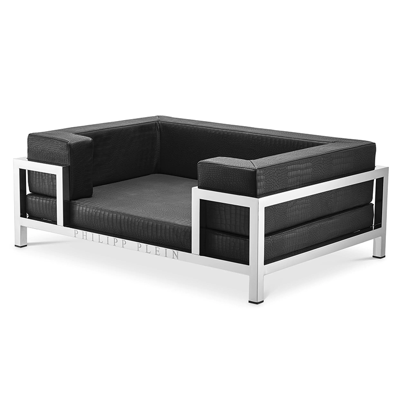 Лежанка для домашних животных Philipp Plein Dogbed High Conic Limited XL Никель Черный Лежанка для домашних животных Philipp Plein Dogbed High Conic Limited XL Никель Черный в Волгограде | Loft Concept