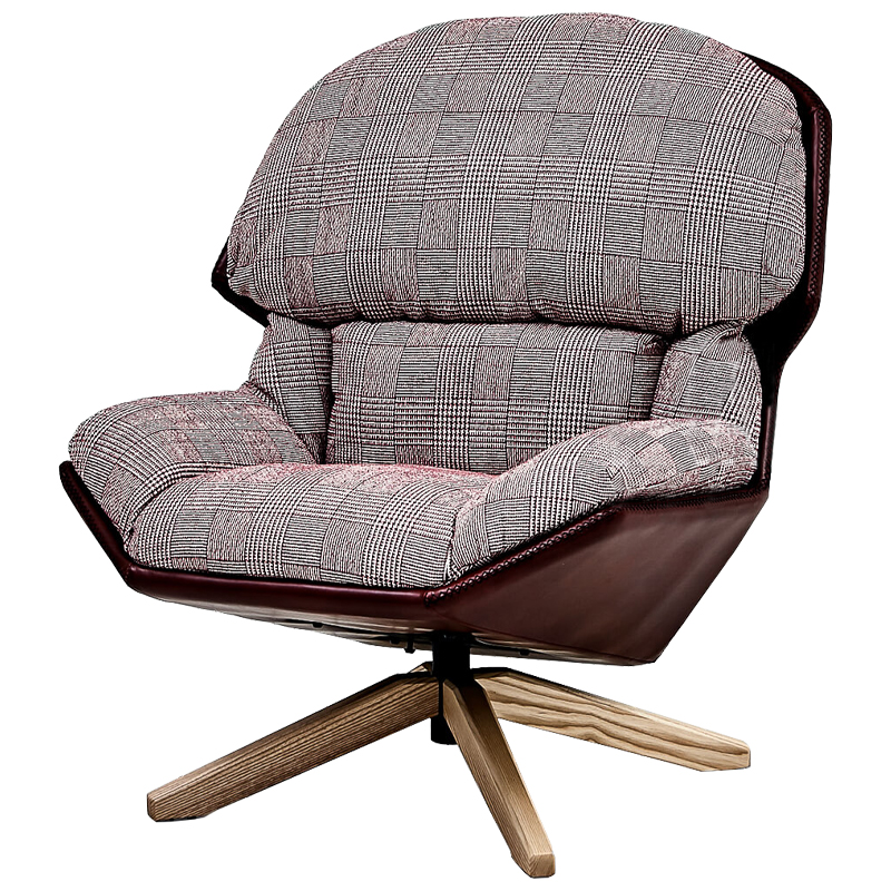 Кресло Parker Chair Бургундский красный Черно-белый Коричневый в Волгограде | Loft Concept 