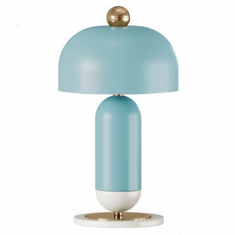 Meet Table lamp blue Голубой Латунь Meet Table lamp blue Голубой Латунь в Волгограде | Loft Concept