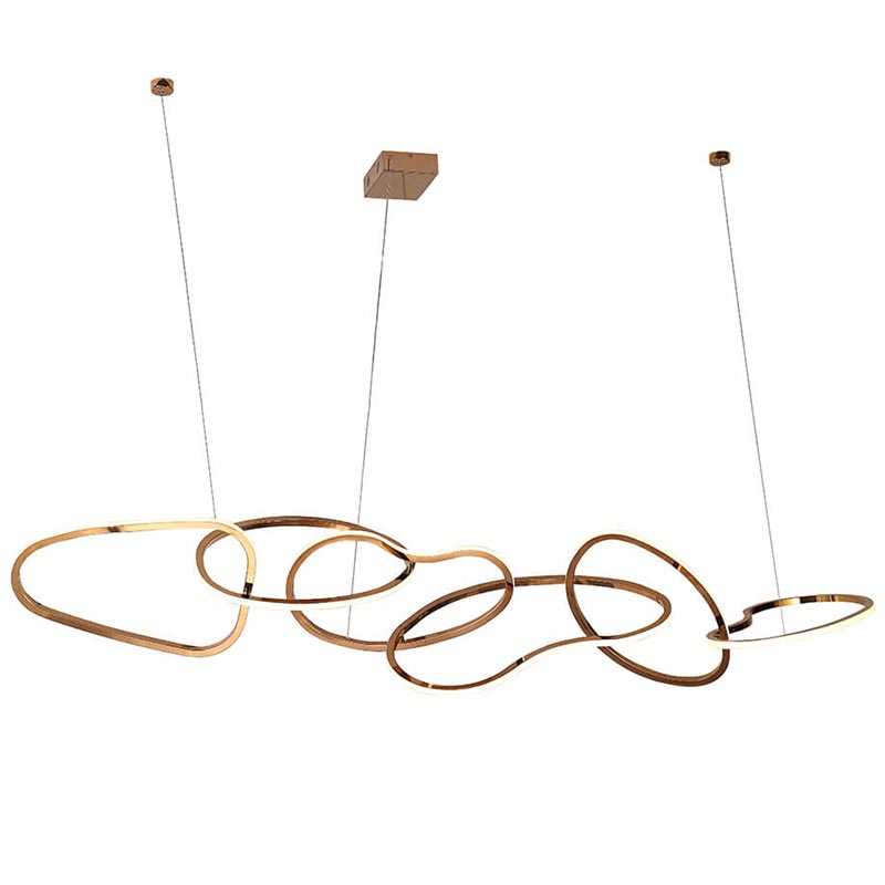 Люстра Wavy Ring Connection Gold Золотой Розовое золото Люстра Wavy Ring Connection Gold Золотой Розовое золото в Волгограде | Loft Concept