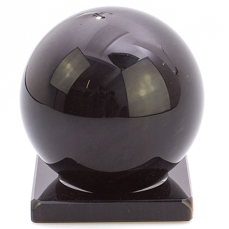 Шар декоративный на подставке из натурального камня Обсидиан Natural Stone Spheres Черный Шар декоративный на подставке из натурального камня Обсидиан Natural Stone Spheres Черный в Волгограде | Loft Concept