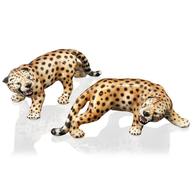 Статуэтки Abhika Cheetah Set 2 Pcs Коричневый Черный Статуэтки Abhika Cheetah Set 2 Pcs Коричневый Черный в Волгограде | Loft Concept
