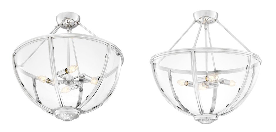 Потолочный светильник Eichholtz Ceiling Lamp Deveraux Nickel - Loft-Concept в Волгограде