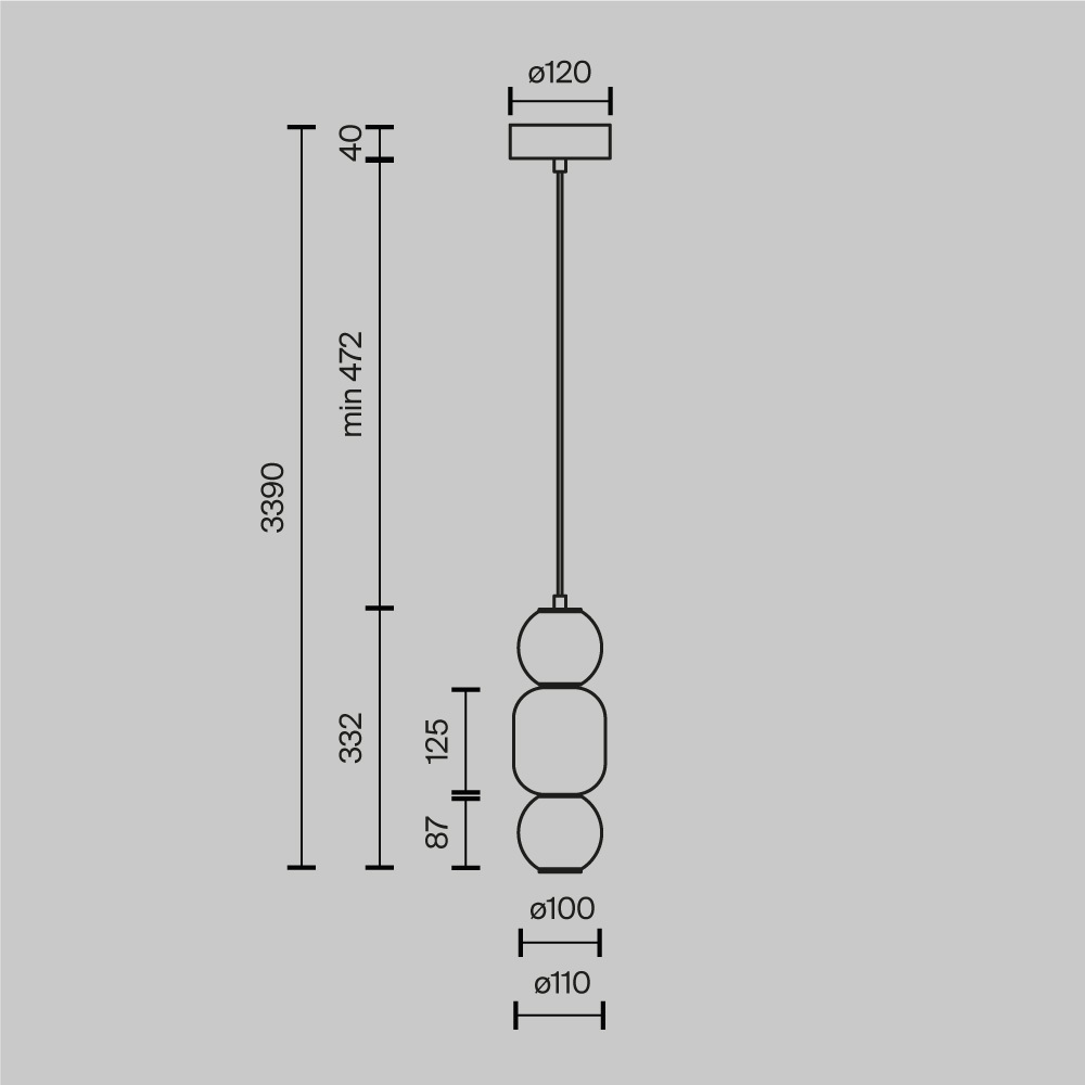 Подвесной светильник Trio outline Подвесной светильник Trio outline в Волгограде