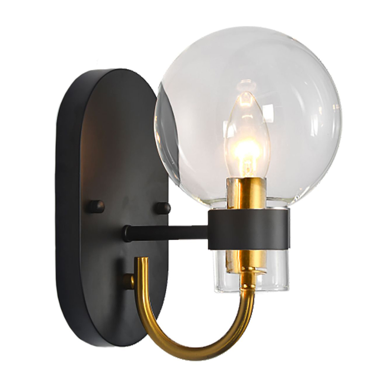 Бра Votrom Sconce black Черный Бронза Прозрачный (Transparent) Бра Votrom Sconce black Черный Бронза Прозрачный (Transparent) в Волгограде | Loft Concept